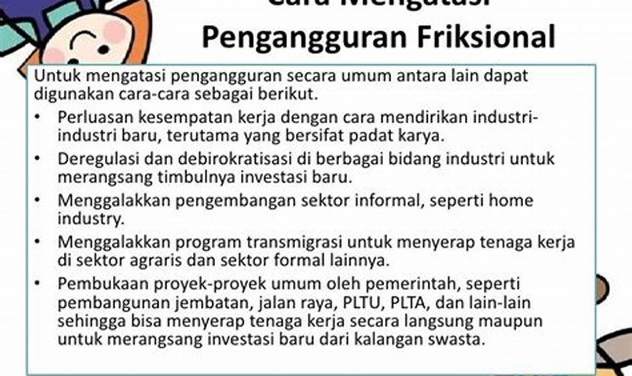 Cara Mengatasi Pengangguran Friksional